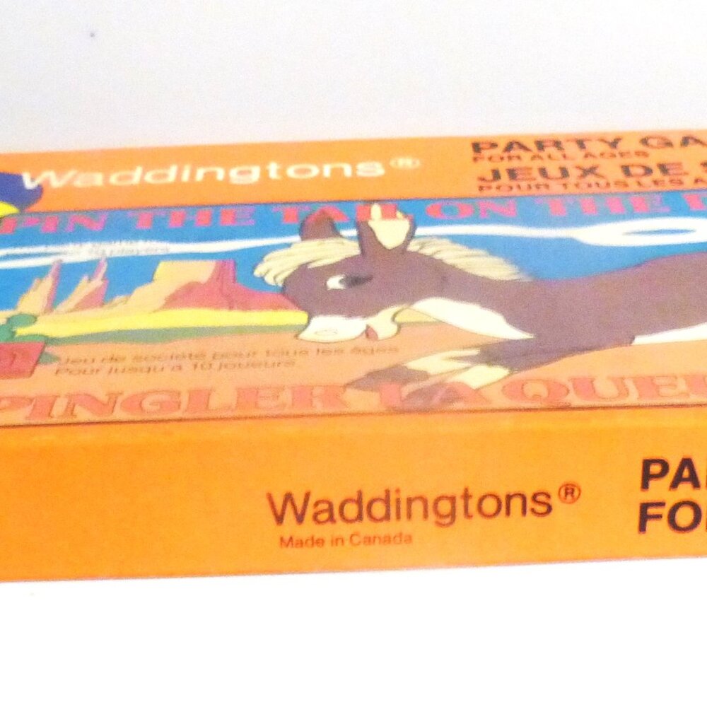 Complete 1981 PIN the TAIL on the DONKEY Game Waddington's Party Games #491 - Picture 12 of 14
